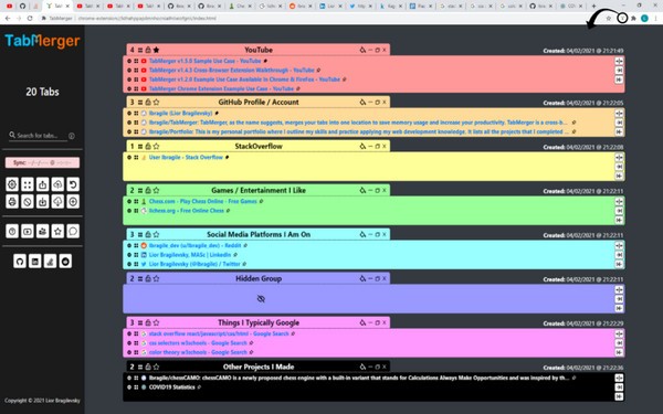 TabMerger Chrome插件 V1.6.1 免费版