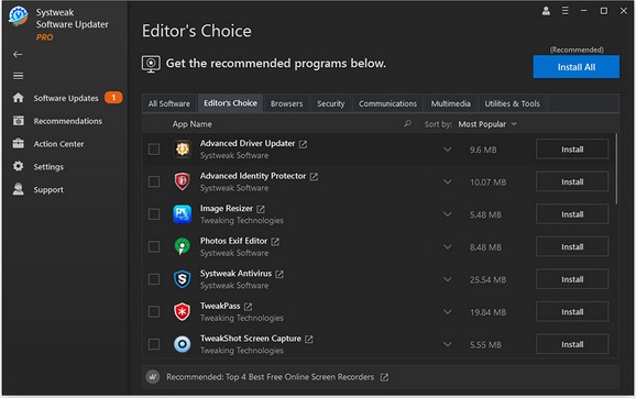 Systweak Software Updater(软件更新软件) V1.0.02 官方版