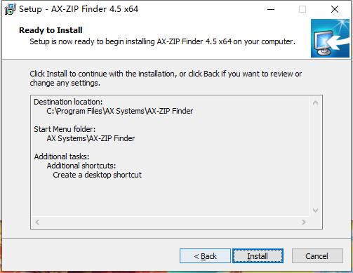 AX-ZIP Finder(文件搜索管理) V4.5 免费版