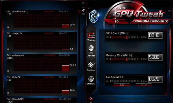 华硕显卡超频软件 V2.2.8.0 中文版