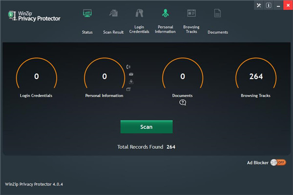 WinZip Privacy Protector 4 V4.0.4 官方版