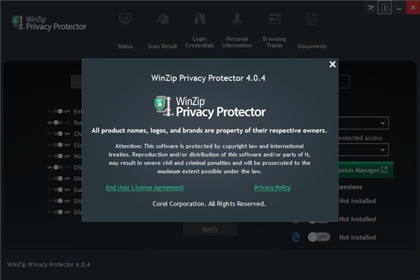 WinZip Privacy Protector 4 V4.0.4 官方版