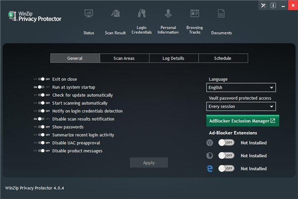 WinZip Privacy Protector 4 V4.0.4 官方版
