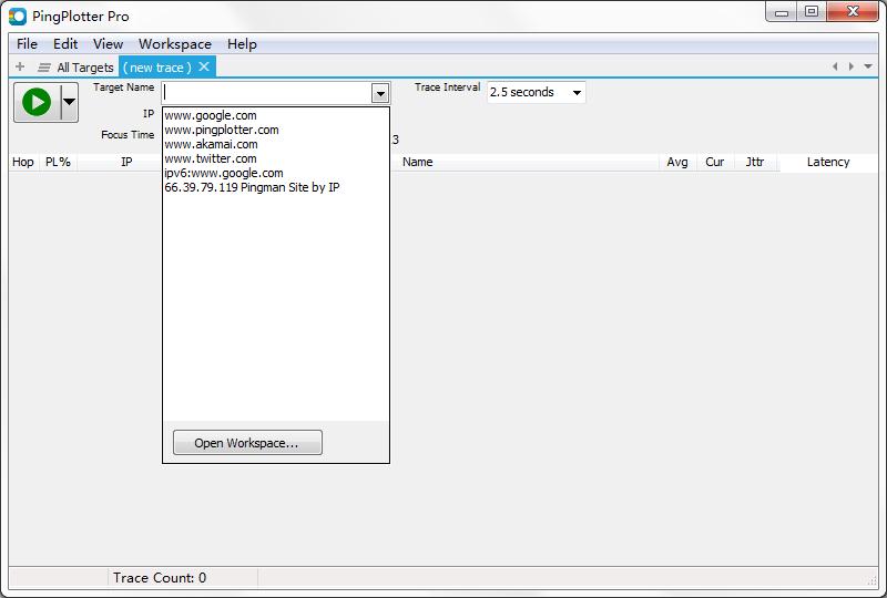 pingplotter pro V5.5.12 英文安装版