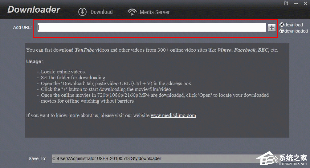 Dimo Video Downloader(电影下载软件) V4.6.1 英文安装版