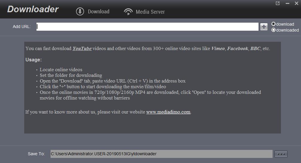 Dimo Video Downloader(电影下载软件) V4.6.1 英文安装版