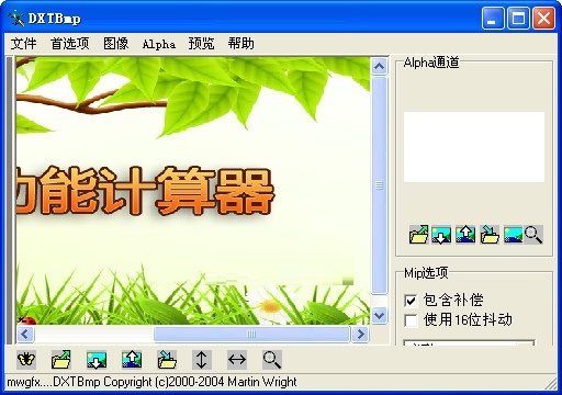 DXTBmp(DDS编辑器) V5.1 中文绿色版