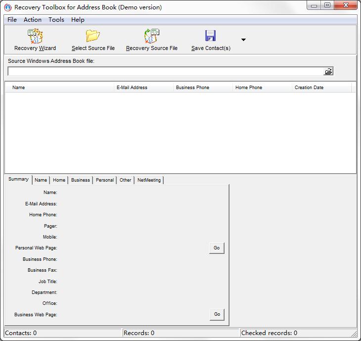 Recovery Toolbox for Address Book(Address Book文件修复工具) V1.4.35.0 英文安装版