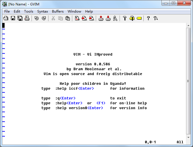 GVIM(vim编辑器) V8.0.586 绿色英文版