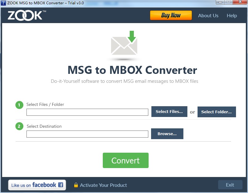 ZOOK MSG to MBOX Converter V3.0 英文安装版