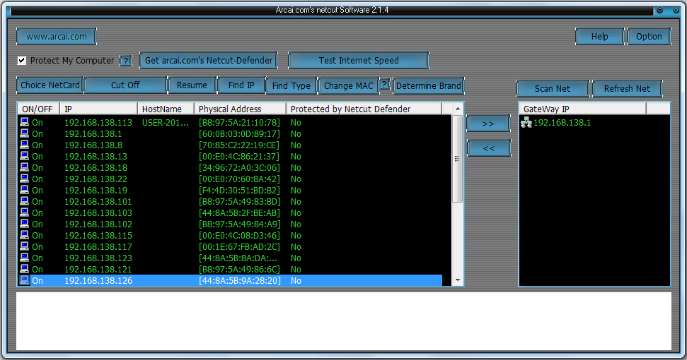 Netcut(网络剪刀手) V2.1.4 英文安装版