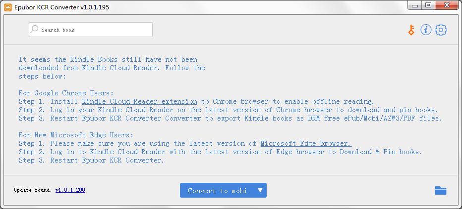 Epubor KCR Converter(电子书格式转换工具) V1.0.1.195 英文安装版