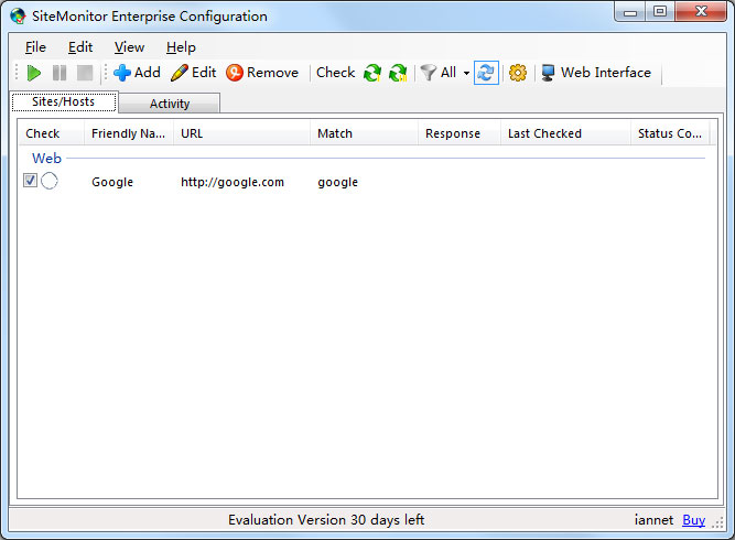 SiteMonitor Enterprise(网络监测工具) V3.95