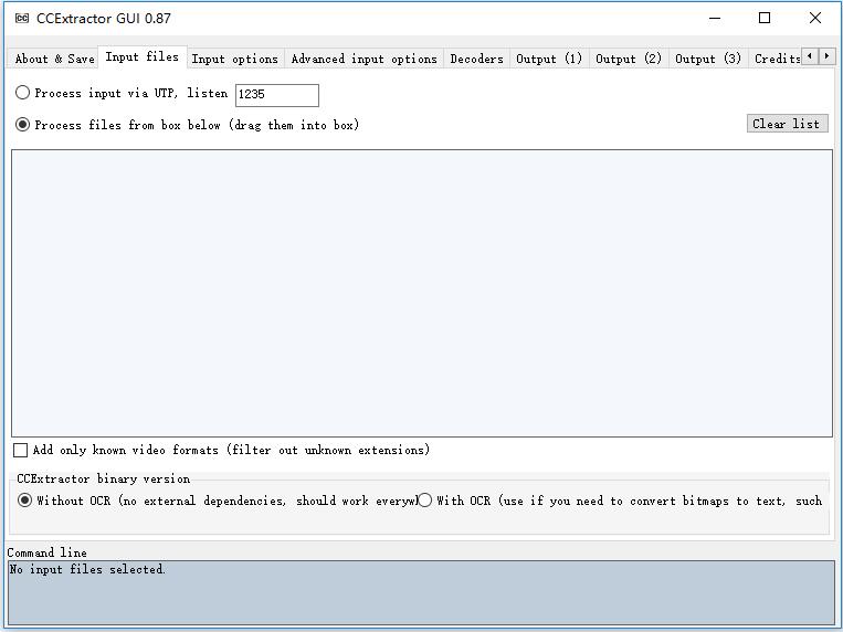 ccextractor(字幕提取工具) V0.87 英文安装版