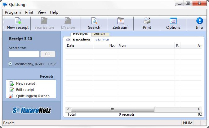 SoftwareNetz Receipt(收据打印软件) V3.10 多国语言安装版