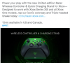 雷蛇牵手微软,限量款 Xbox 手柄以及充电底座现已上市:约 1400 元