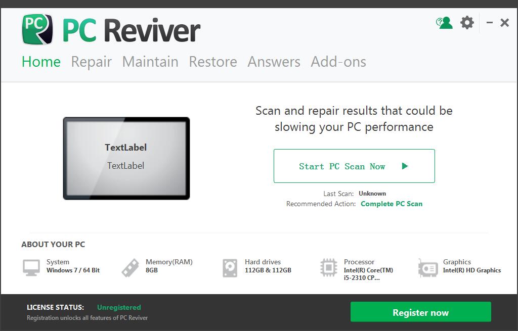 ReviverSoft PC Reviver V3.8.2.6 英文安装版