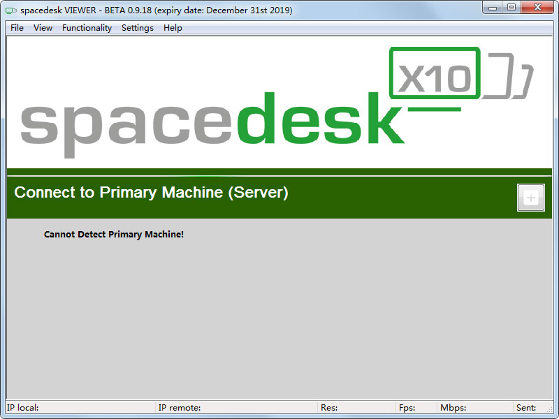 Spacedesk VIEWER(分屏软件) V0.9.18 英文安装版