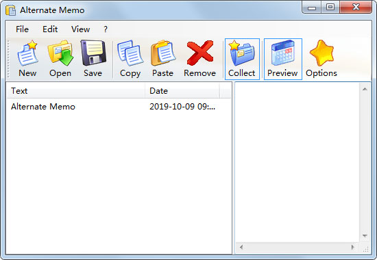 Alternate Memo(剪贴板软件) V3.010 英文安装版