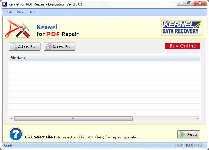 Kernel for PDF Repair(PDF文件修复器) V15.01 英文安装版