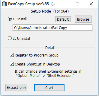Fastcopy(拷贝工具) V3.85 英文绿色版