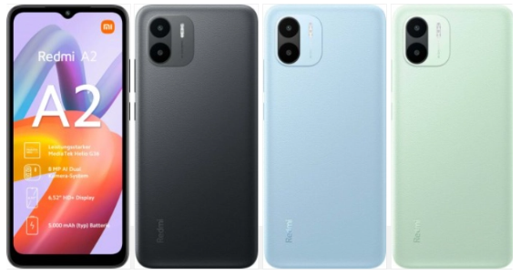 小米 Redmi A2 手机曝光:采用联发科 Helio G36 芯片