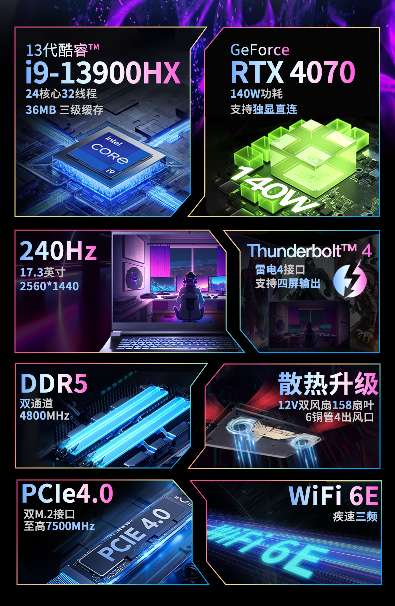 吾空山灵K7 PLUS游戏本开卖:搭载i9-13900HX +RTX 4070/4060,8999 元起
