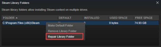 Win10专业版如何修复Steam磁盘写入错误?