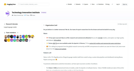 阿联酋科技创新研究所发布Falcon-40B语言模型,位列榜首
