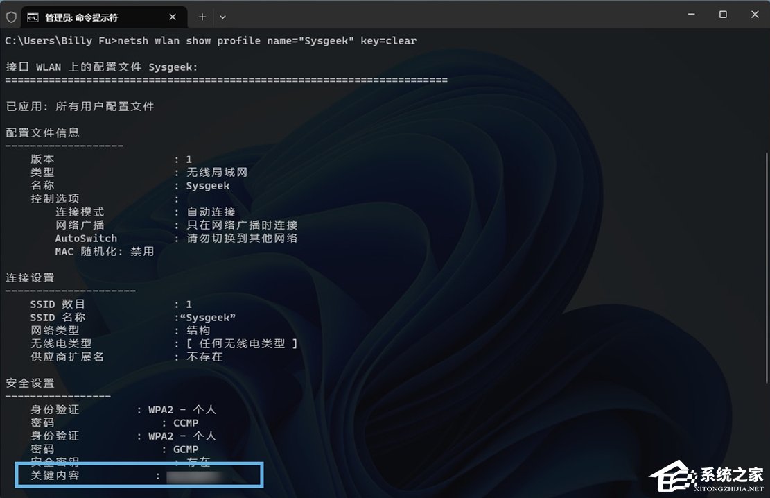 Win11查看电脑Wi-Fi密码的方法-【三种】