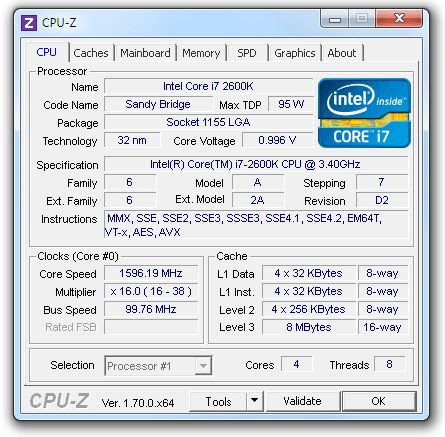 CPU-Z V2.09 官方版