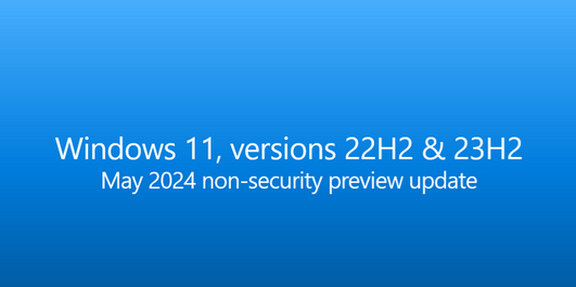 微软发布Win11 22H2/23H2正式版的5月补丁更新KB5037853！